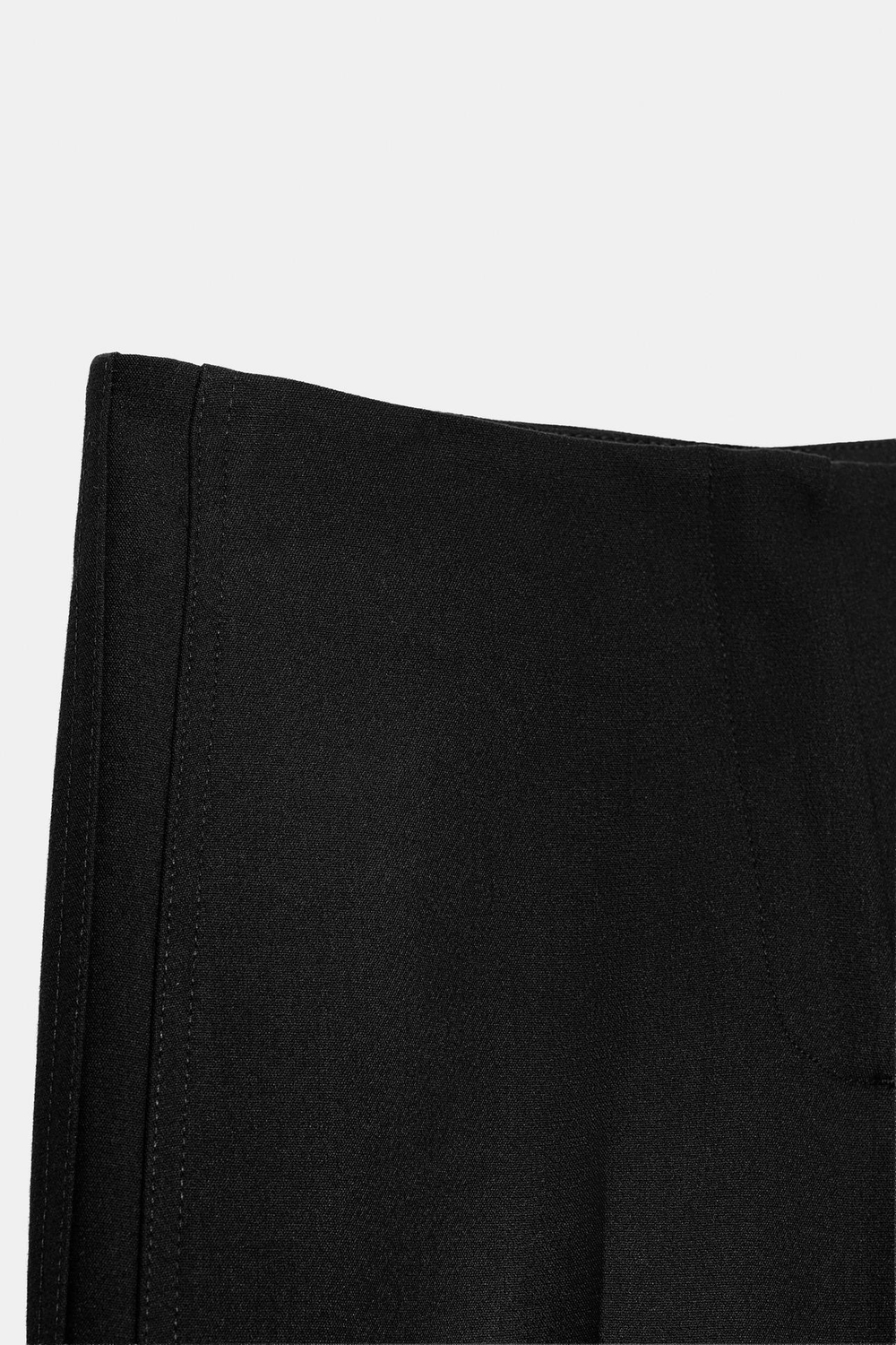 ZARA БРЮКИ FLARE С ЗАНИЖЕННОЙ ТАЛИЕЙ, ЧЕРНЫЙ