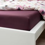 Простыня IKEA ULLVIDE (УЛЛЬВИДЕ), Бордовый, 150x260 см