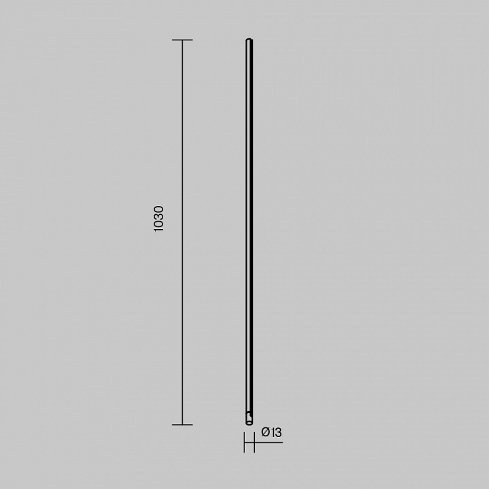Трек на штанге Maytoni Technical  TRX234-V-1B