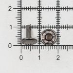 Хольнитены (заклёпки) 2-сторонние ⌀9.0 мм, h=9.0 мм, сталь, №33.5, чер.никель, уп≈2000 шт, New Star