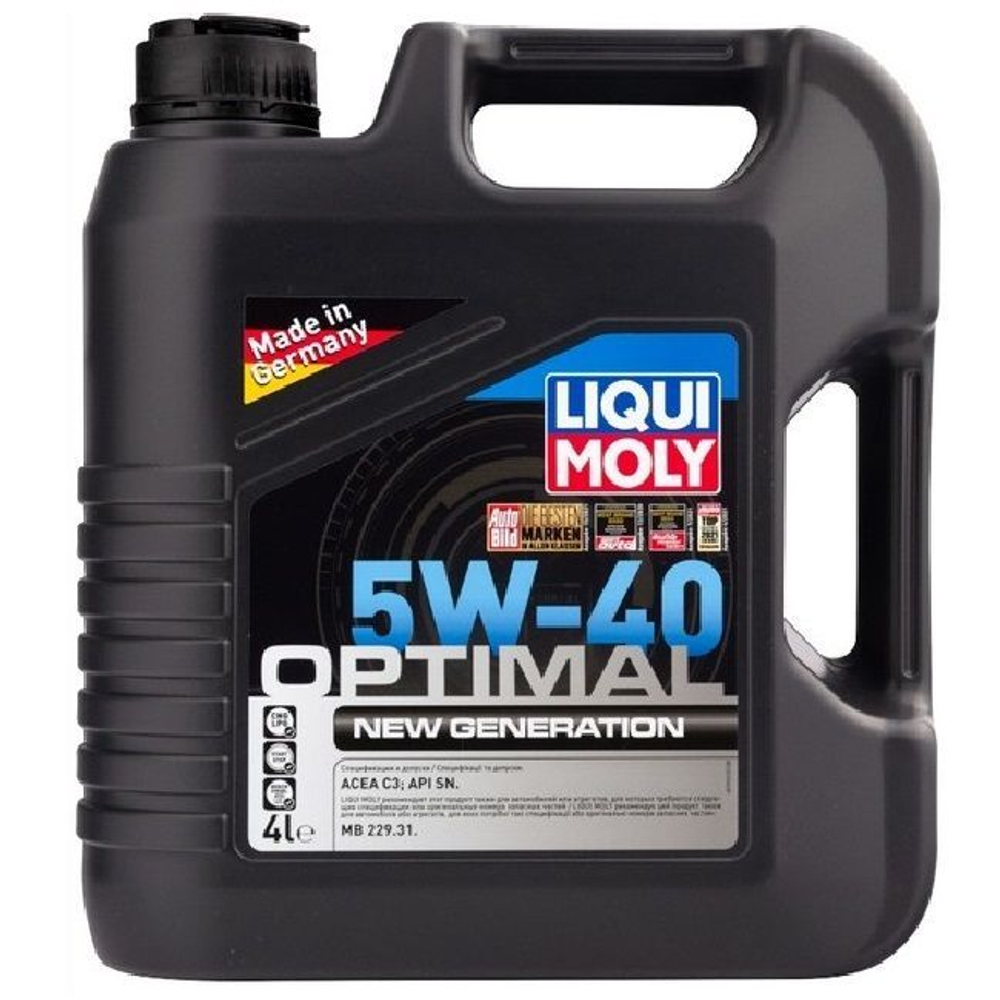 Масло моторное LIQUI MOLY Optimal NEW GEN 5W-40 синтетическое 4 л 39033
