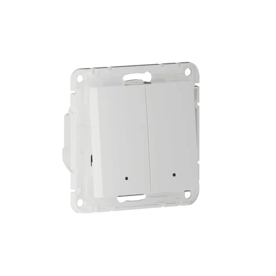 Выключатель двухклавишный с подсветкой Systeme Electric AtlasDesign Smart Белый ATN000153Z