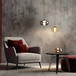 Подвесной светодиодный светильник Denkirs Floa DK6741-BK+AM