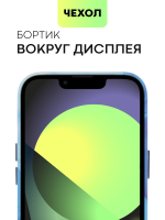 Чехол BROSCORP для Apple iPhone 13 (арт. IP13-AQUARELLE-BLUE)