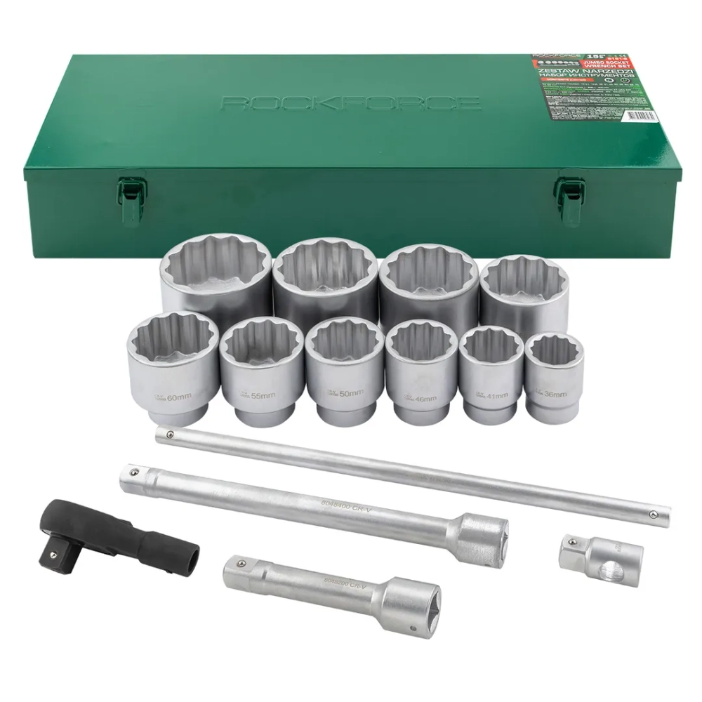 Набор инструментов 15пр. 1''(12гр.) RockFORCE RF-8151-9