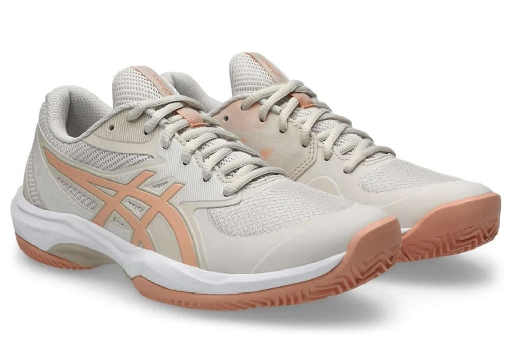 Женские теннисные кроссовки Asics Game FF Clay/OC - soft oat/cantaloupe