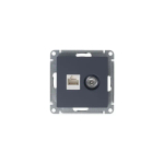 ATLASDESIGN РОЗЕТКА двойная ТВ + компьютерная RJ45 кат. 5e, механизм, ГРИФЕЛЬ