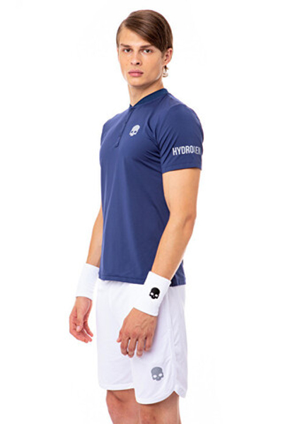 Мужское теннисное поло Hydrogen Tech Serafino Man - blue navy