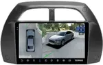 Магнитола для Toyota RAV4 2 2000-2003 - Teyes CC3-2K-360 монитор 9.5" 2K QLED на Android 10, Быстрая, CarPlay, 4G SIM-слот, 4 камеры в комплекте