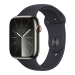 Apple Watch Series 9 41 мм Stainless Steel Graphite with Sport Band Midnight S/M