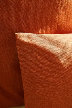 ZARA HOME ОДНОТОННЫЙ ЧЕХОЛ ДЛЯ ДЕКОРАТИВНОЙ ПОДУШКИ, ОРАНЖЕВЫЙ