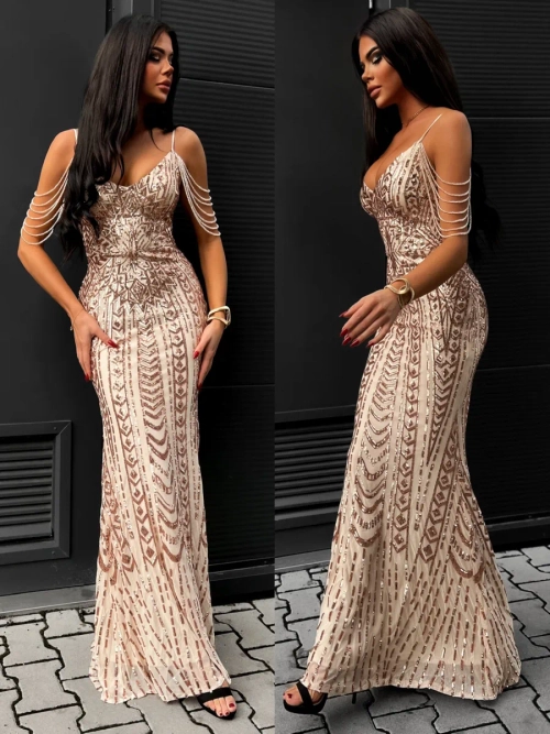 макси платье с бусинами и пайетками + plus size