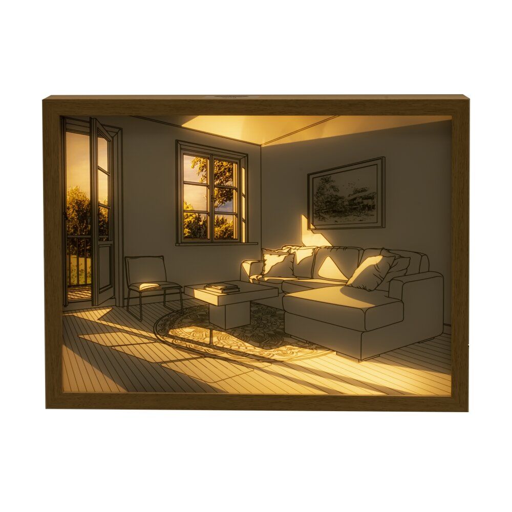 GAEM Панно (подсветка, USB), L31 W4 H23 см, 2в.