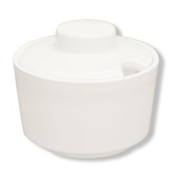 Сахарница d 9,5 см h8 см с крышкой белая фарфор P.L. Proff Cuisine [4]