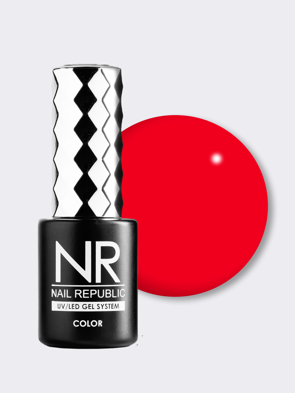 NR-228 Perfect red гель-лак, Классический красный, 10 мл