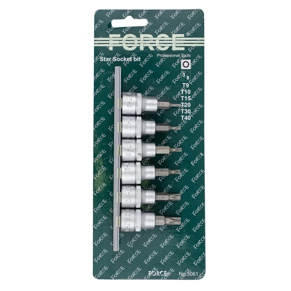Набор головок бит торкс 6пр.3/8'' Forsage F-3061