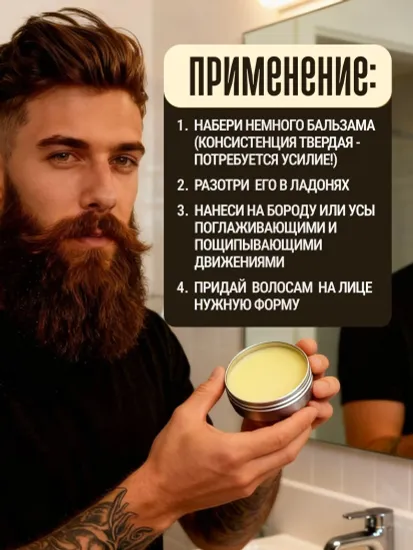 Бальзам-воск BANDIDO для ухода за бородой, 40 мл