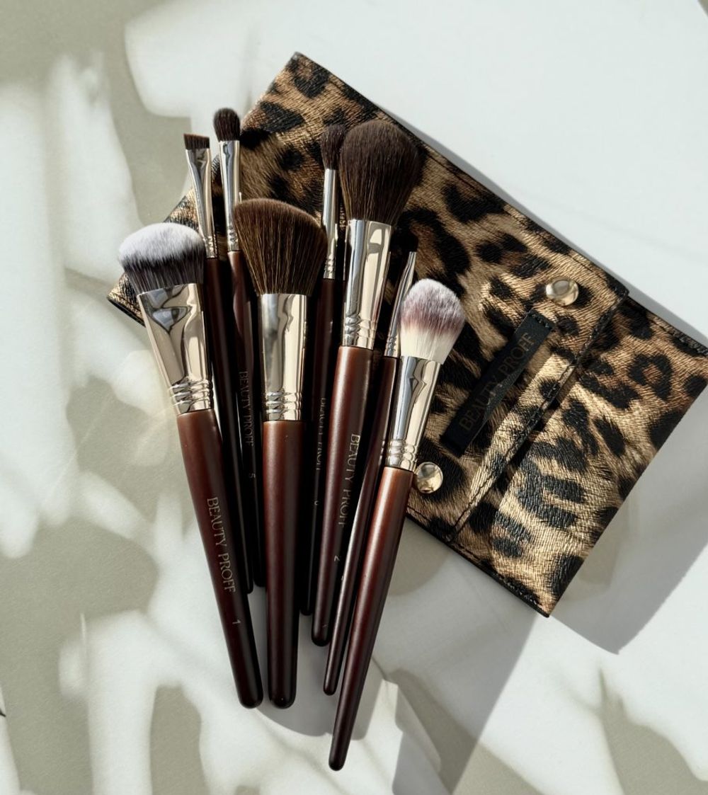 Набор кистей для макияжа (Леопард) Beauty Proff Makeup Brushes Leopard