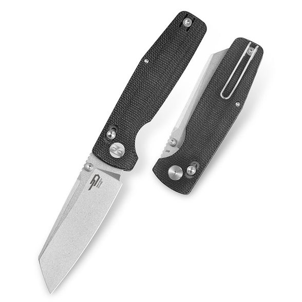 Цена наНож складной Bestech Slasher, сталь D2, рукоять микарта, черный