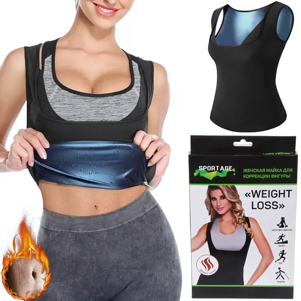 Майка для похудения «Weight loss», размер S, Черный