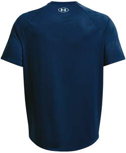 Мужская теннисная футболка Under Armour UA Tech 2.0 Textured SS Tee - varsity blue/blizzard
