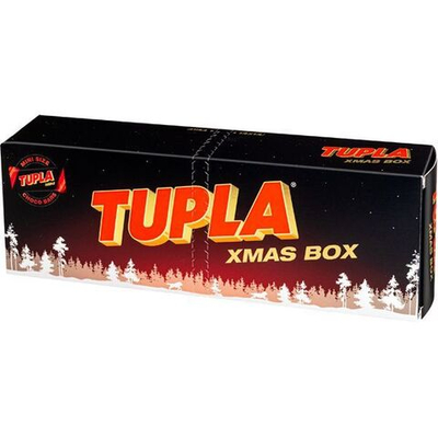 Шоколадные мини-батончики Tupla Xmas Box в молочном шоколаде с миндалем и какао-нугой 256 г (из Финляндии)