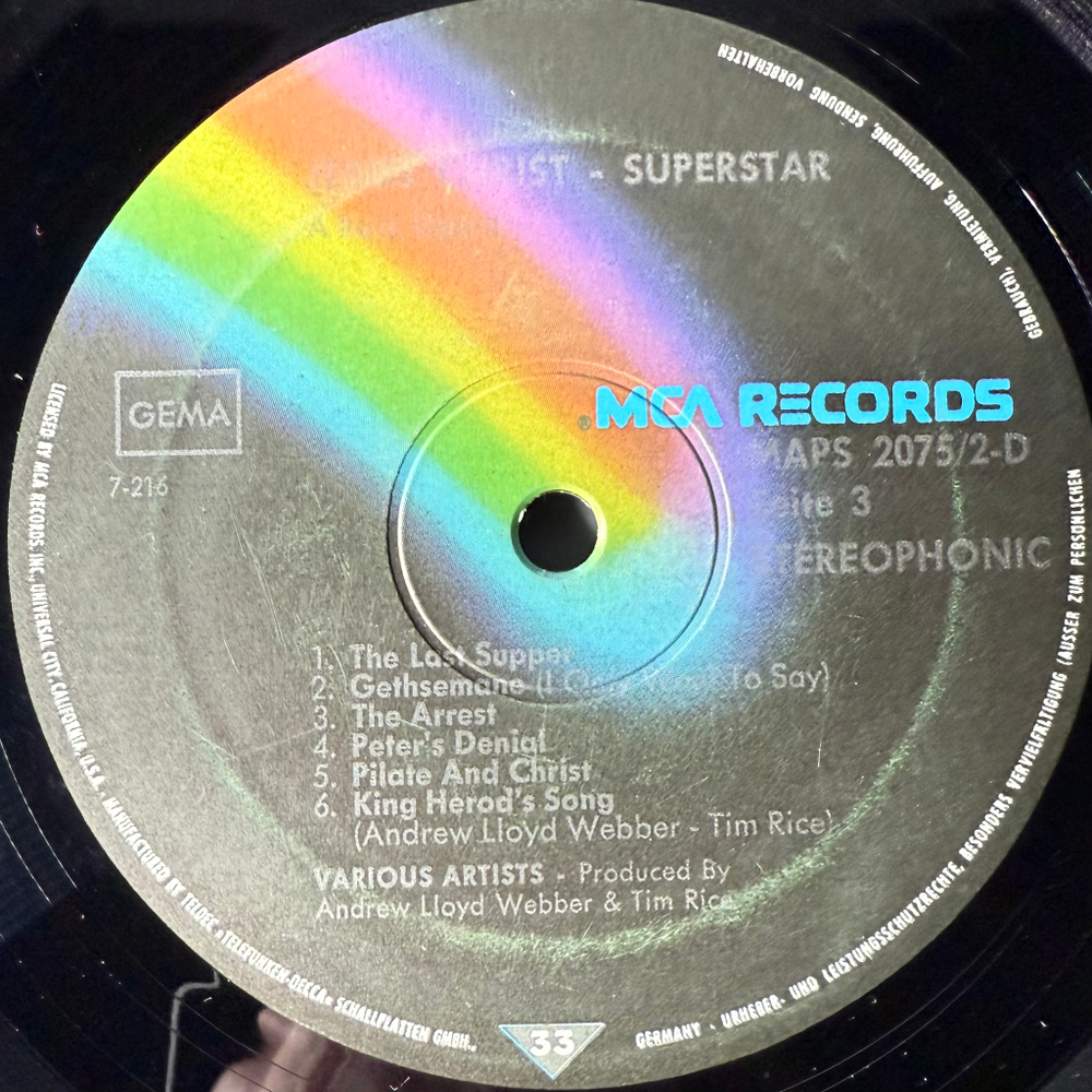 Виниловая пластинка Jesus Christ Superstar 2LP