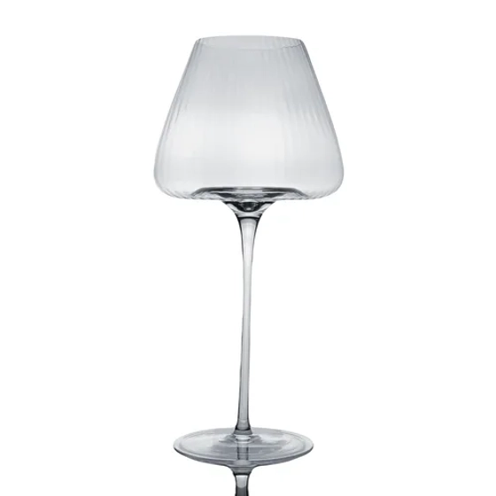 Бокал для вина 710 мл "Zie Optical" d 12,2/6,6 см h25,3 см оптические грани P.L. - BarWare [4]