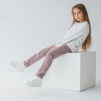 Чиносы с разрезами "Кофе" подростковые