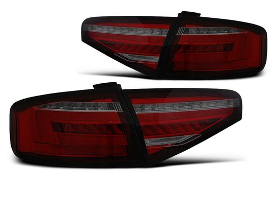 Задние фонари для Audi A4 B8 Sedan (12-15) LED динамические красные темные