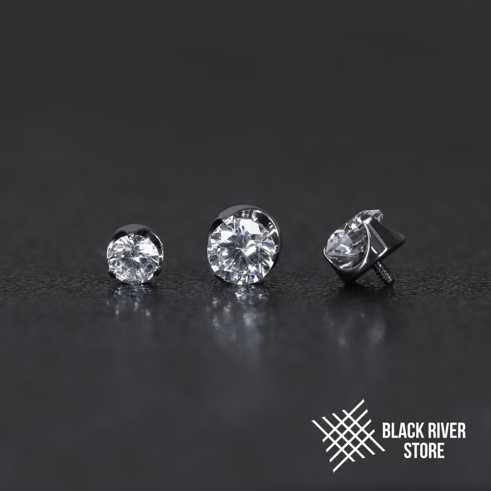 Flat Cubic Zirconia Crystal