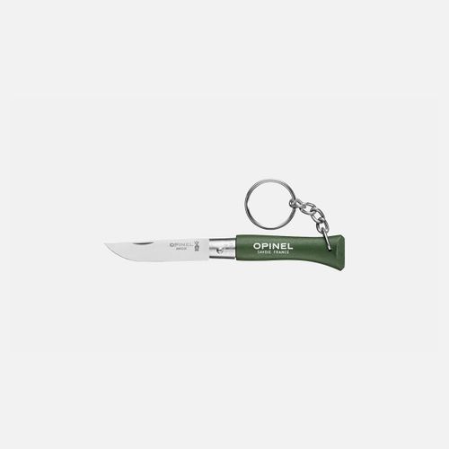 Нож складной Opinel Keychain №04 Khaki, брелок, клинок 5см, нержавеющая сталь, рукоять граб, хаки