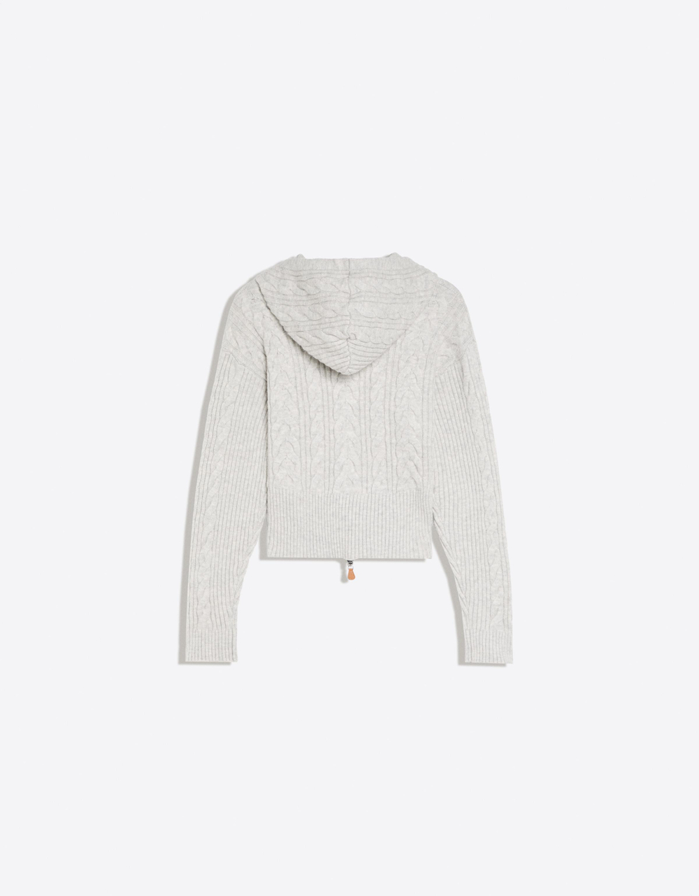 Женский кардиган с капюшоном и узором косы - BERSHKA