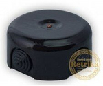 Распаячная коробка Черная D-90 Retrika PR-09002 / Ø 90 мм
