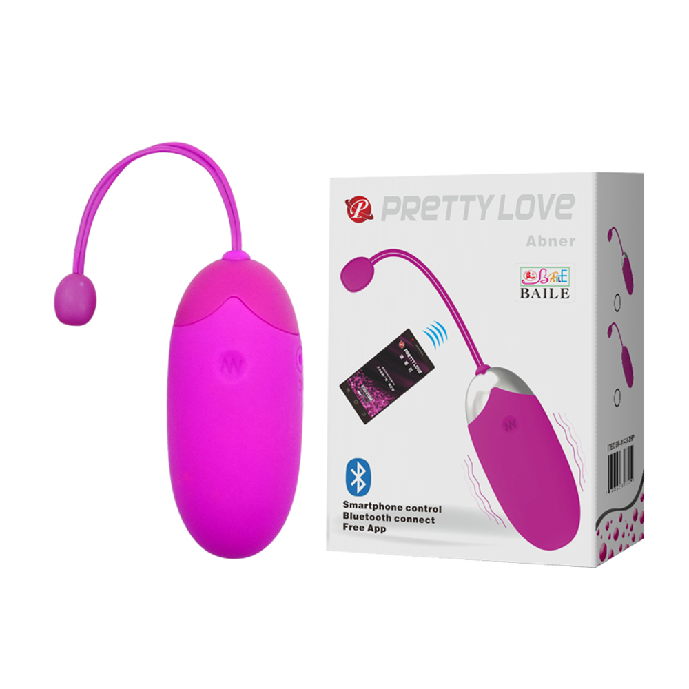 BI-014362HP / Вибромассажер-яичко, управл. от смартфона или через Bluetooth, перезаряж.,12 ф-ций
