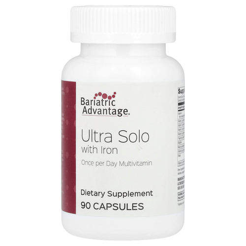 Bariatric Advantage, Ultra Solo с железом, 90 капсул