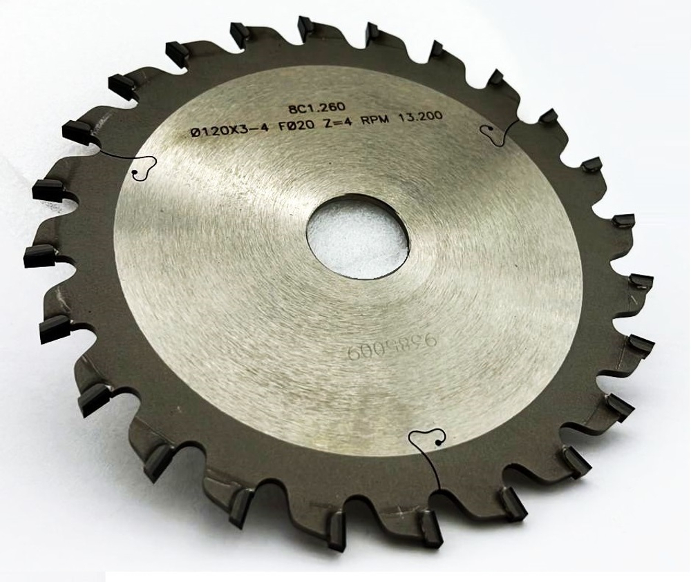 PCD пила D.120x3,1-4,2x3.0x20 Z=24 H=6 ECO