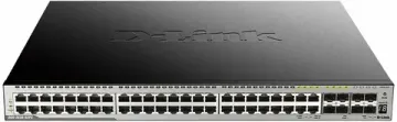 Коммутатор D-Link DGS-3630-52PC A2ASI PROJ Управляемый L3 PoE-коммутатор, стек, 44x1000Base-T, 4x10GBase-X SFP+, 4xCombo 1000Base-T SFP,