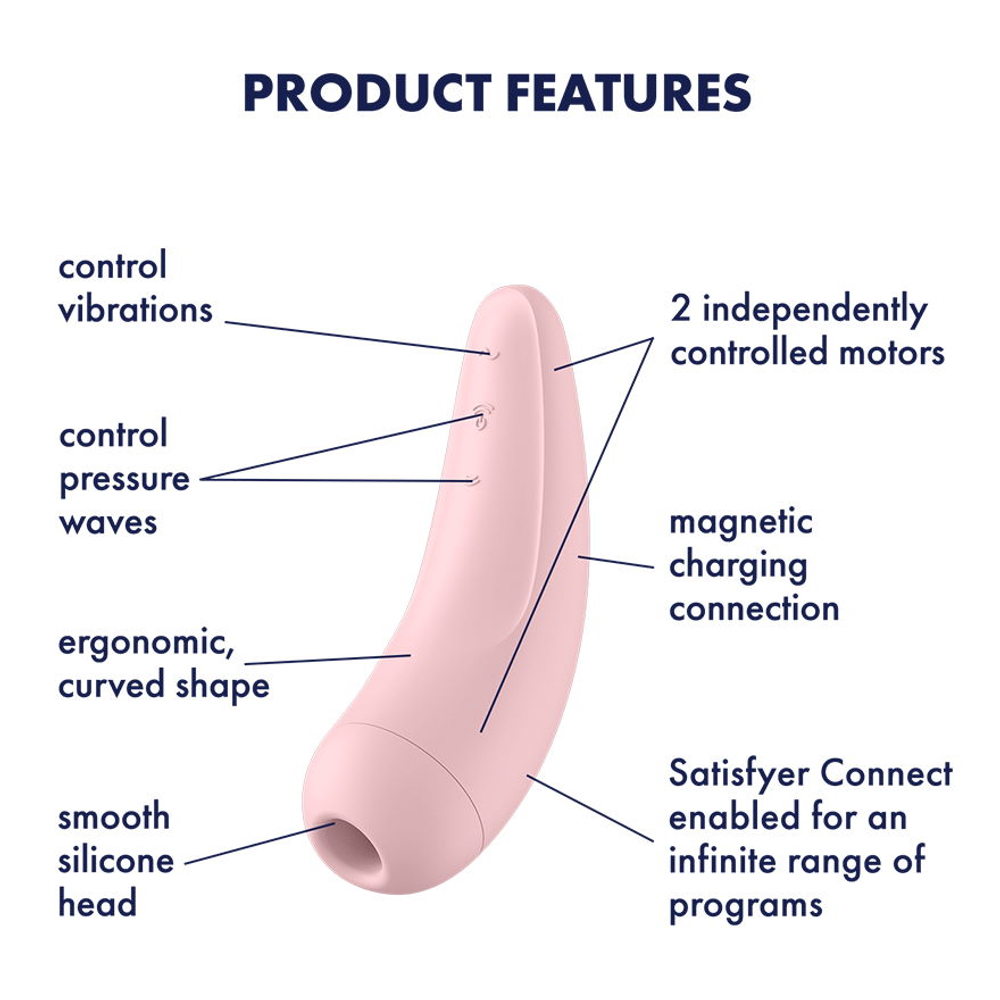 Satisfyer Curvy 2+ Бесконтактный клиторальный стимулятор