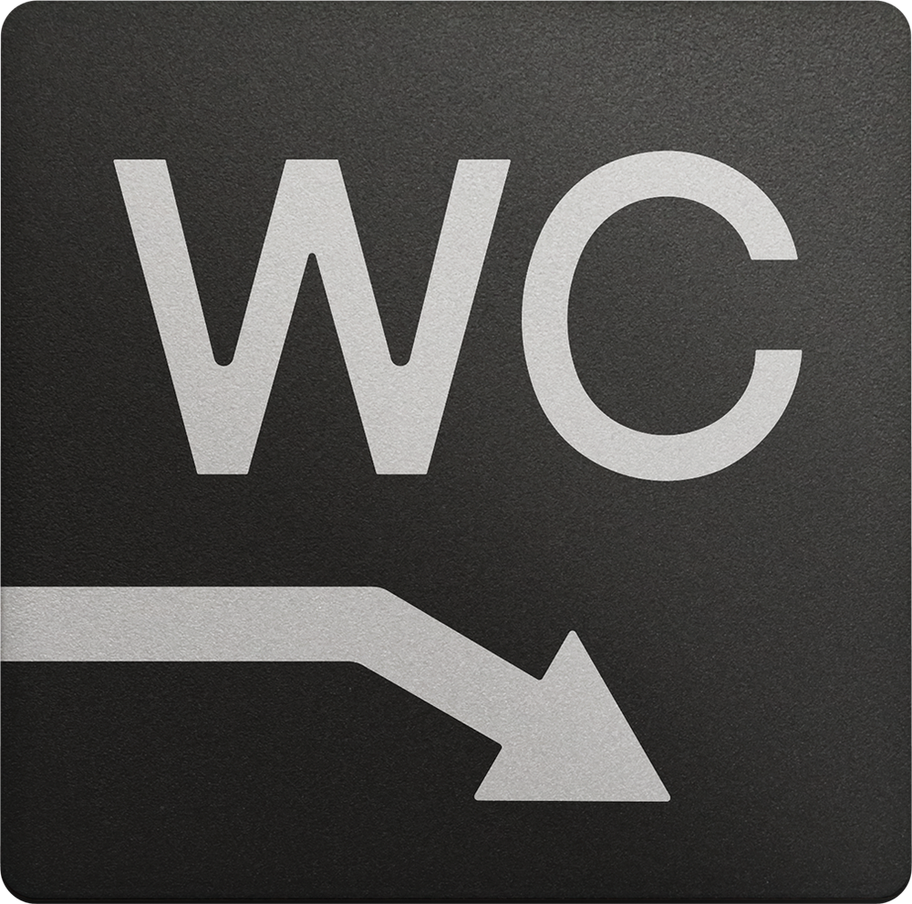 Туалет, WC, направо/вниз