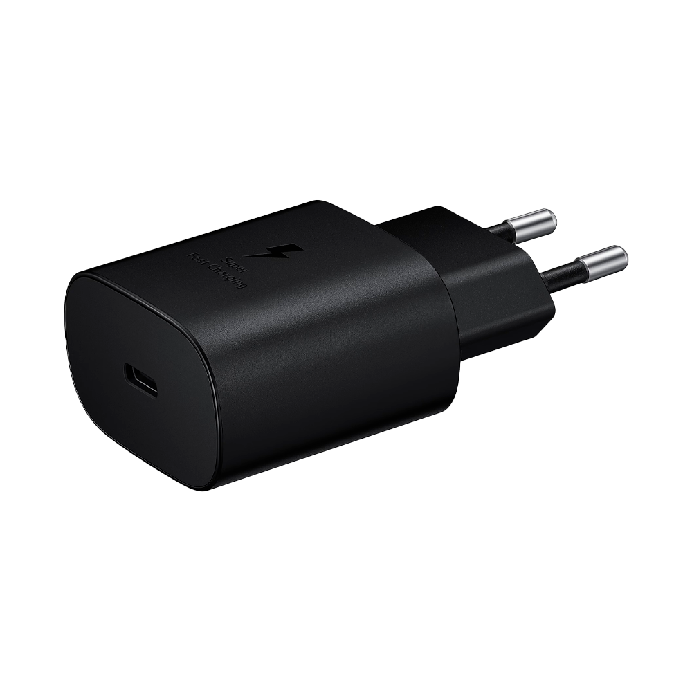 Сетевое зарядное устройство Samsung EP-TA800, USB-C + кабель Type-C, 25Вт, Black (Черный)