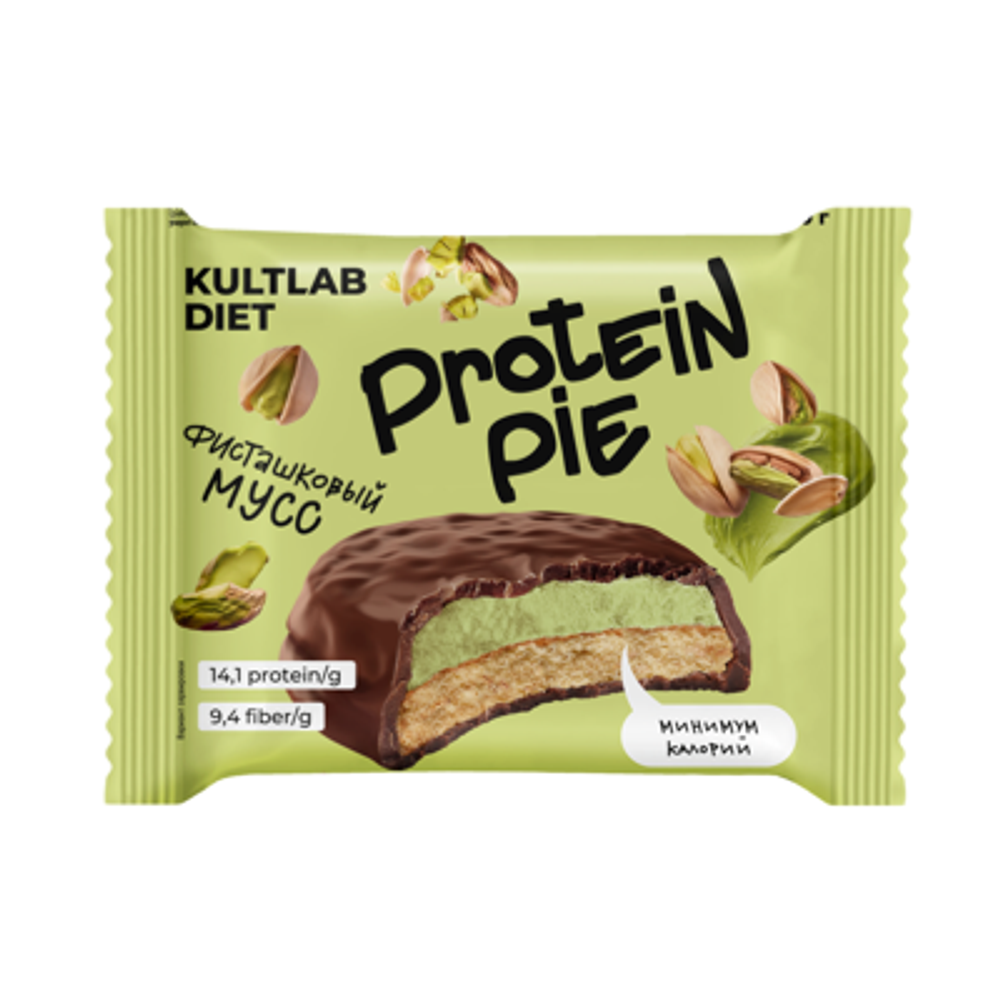 Батончик Kultlab Diet Protein Pie (Фисташковый мусс) 60гр