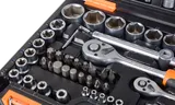 Набор инструментов, 1/2", 1/4", CrV, в кейсе 108 предметов Вихрь — фото 4