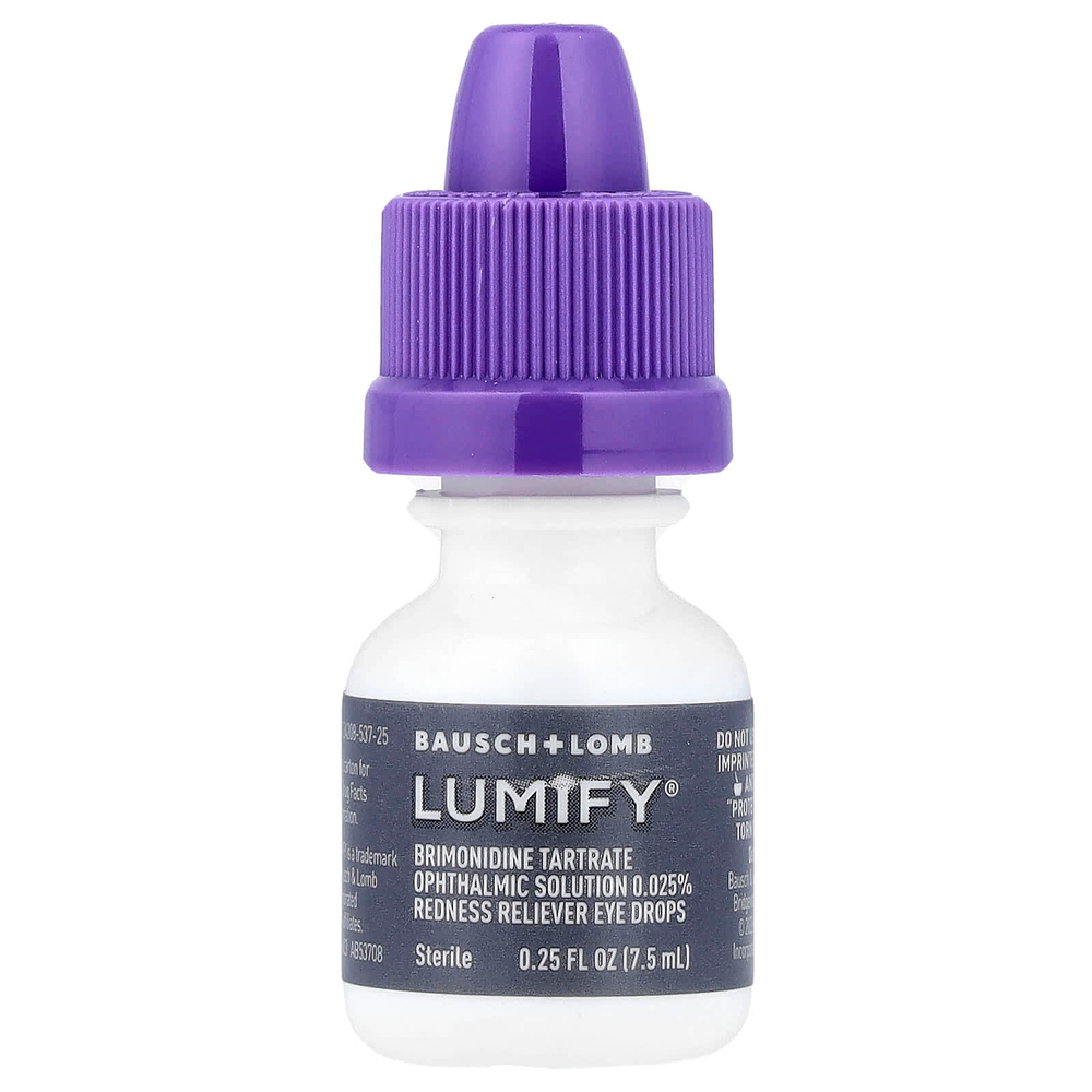 Lumify, глазные капли, для снятия покраснений, большое количество, 7,5 мл (0,25 жидк. унции)