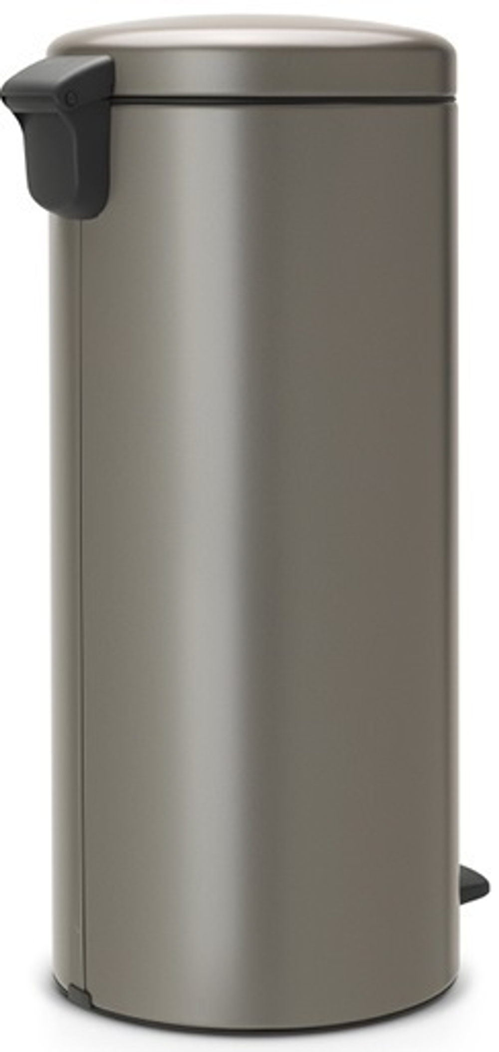 Ведро Brabantia NewIcon 30л платиновое вид сзади