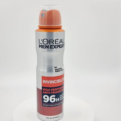 L'ORAL Men Expert Дезодорант-спрей Invincible High Performance 96 ч для мужчин 150 мл (Франция)