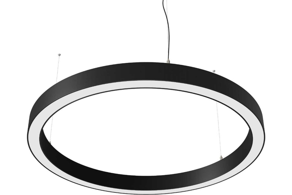 Светильник LED кольцевой Ring 70W D800мм*35 4000К черный подвесной IP40