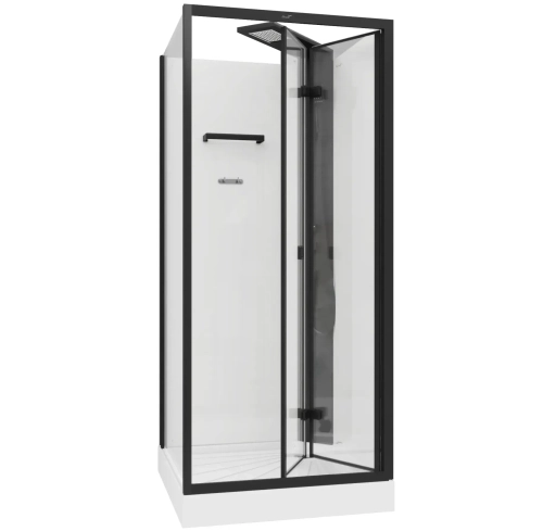 Душевая кабина Ceruttispa (ЧеруттиСпа) BELLA90B, с низким поддоном, 90x90x225