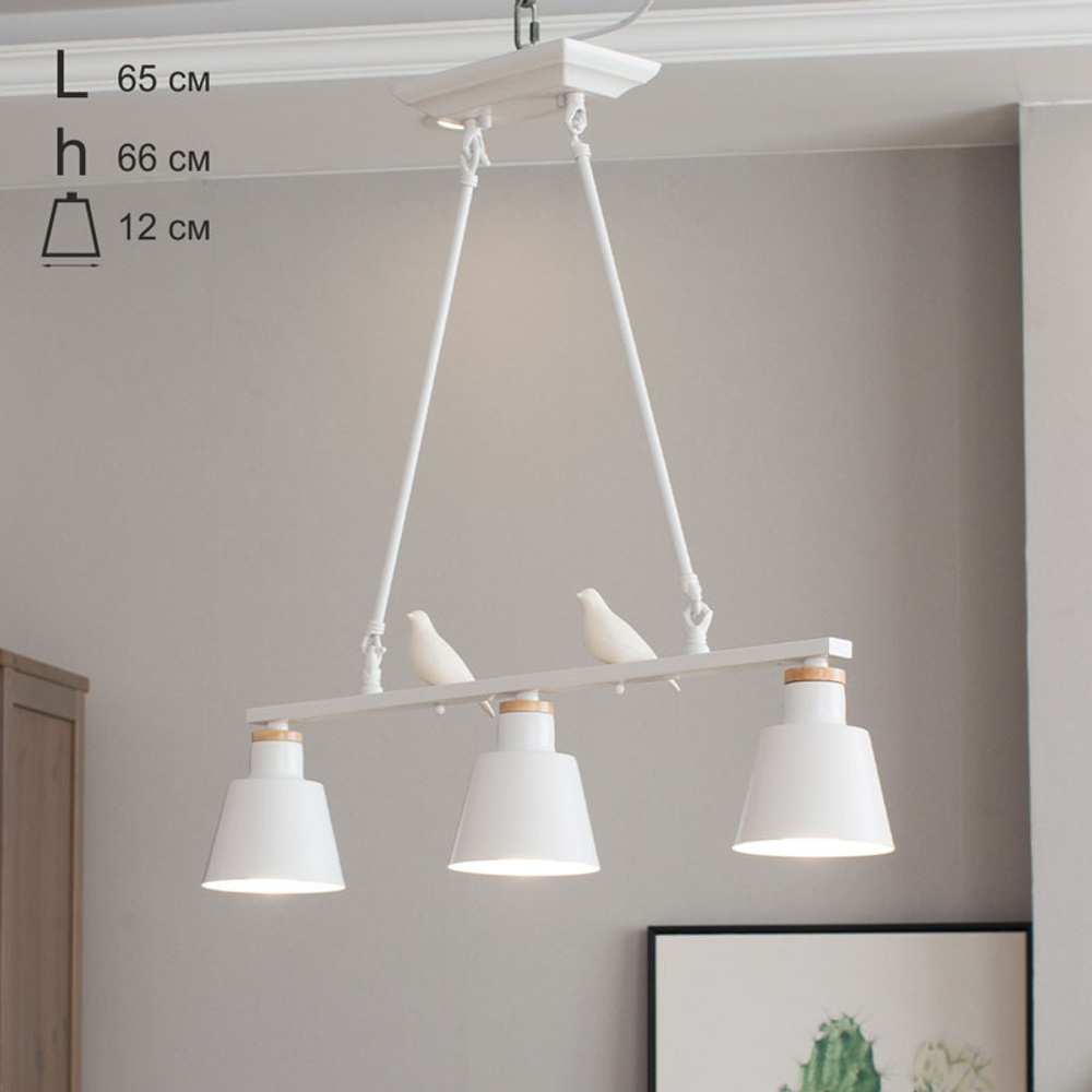 Подвесной светильник Home Light Астерия MMD-LED A070-2-3xE27 белый