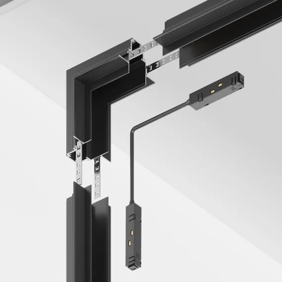 Коннектор угловой внутренний Accessories for tracks S35 TRA004ICL-22B Maytoni